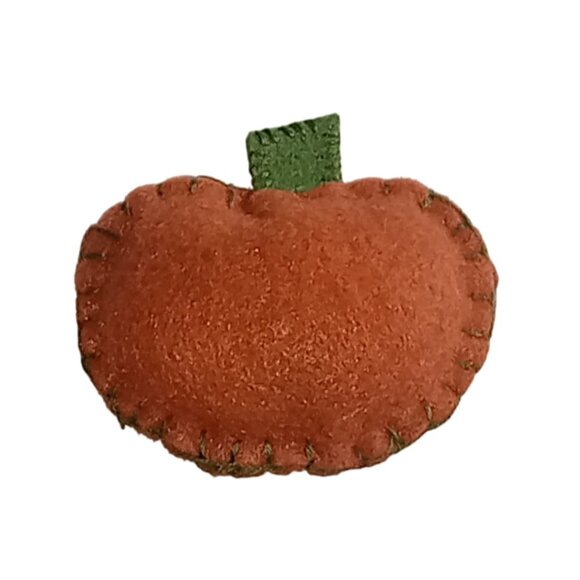 ๐ฏ 10 for $10 / Small Handmade Creepy Felt Pumpkin - Picture 5 of 9